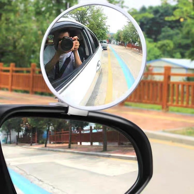 Car Rearview Mirror Super-Clear Multifunctional Large Field Of View Mirror 360 Degree Wide-Angle Auxiliary Mirror Rear Wheel Blind Spot Mirror - Image 2